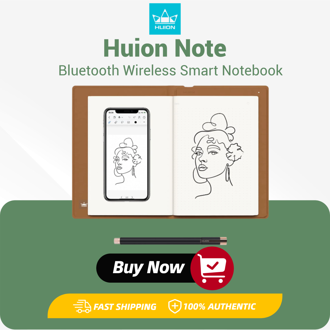 Huion Tablet Accessories - 휴이온 노트 스마트 노트북 무선 그래픽