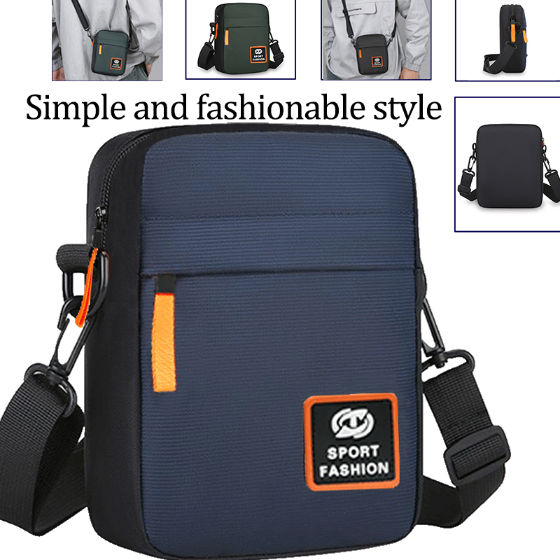 Tablet Shoulder Bag - 남성용 옥스포드 패브릭 스포츠 크로스바디 백
