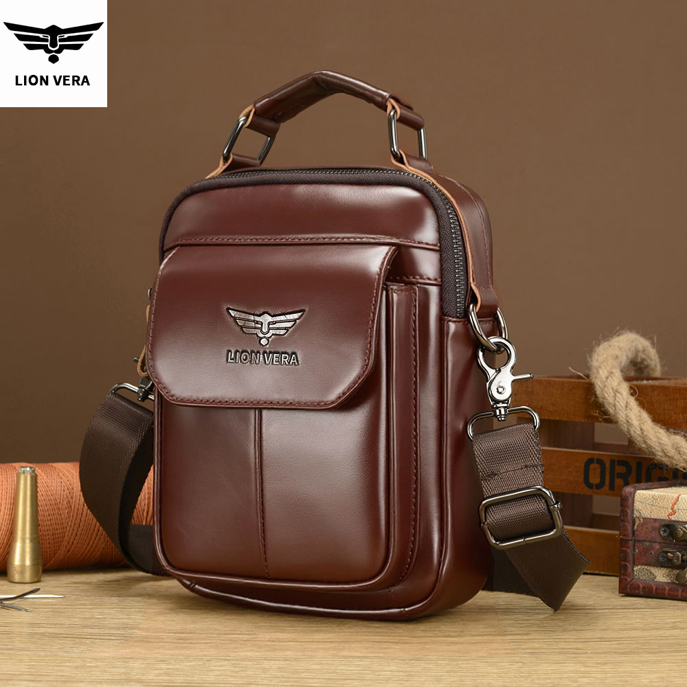Tablet Shoulder Bag - LION VERA 남성용 정품 가죽 숄더백