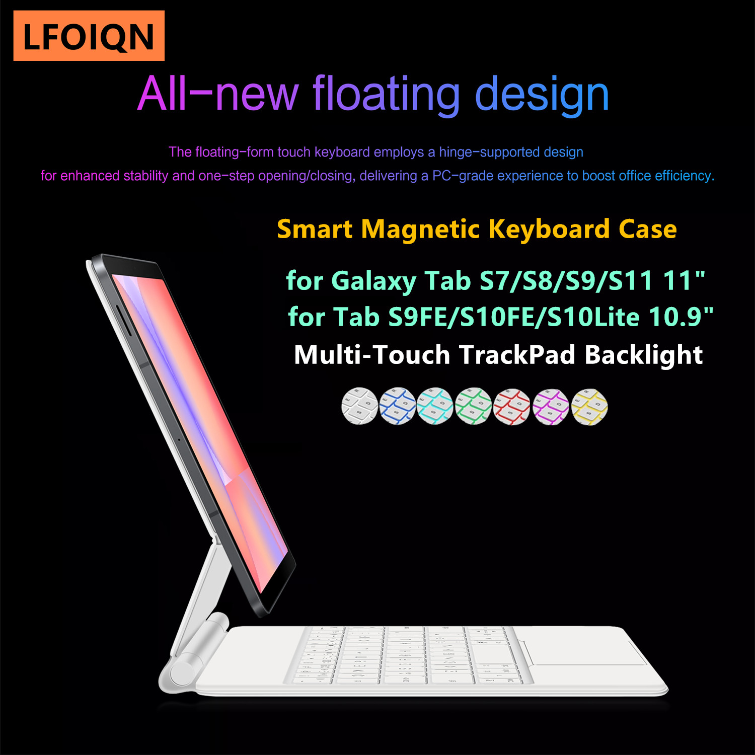 Tablet S9 Fe Accessories - LFOIQN 매직 키보드 삼성 갤럭시 탭