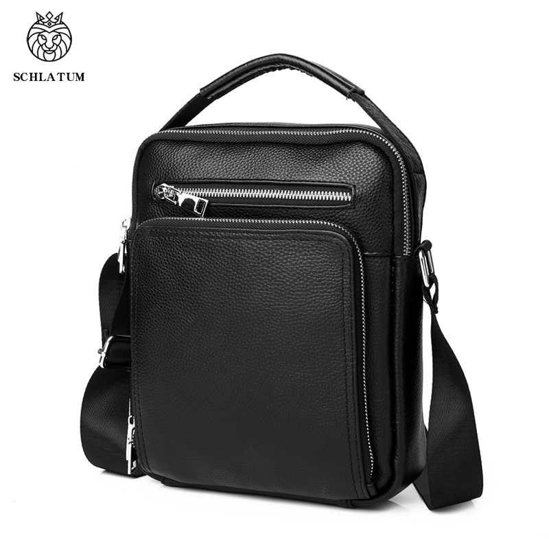 Tablet Shoulder Bag - SCHLATUM 정품 가죽 크로스바디 숄더백, 소가죽