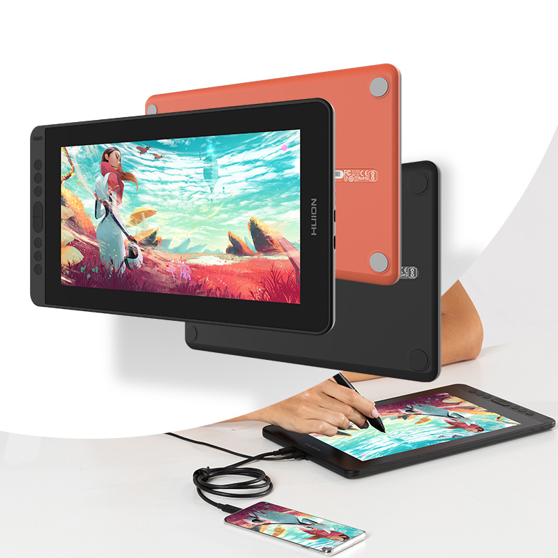 Huion Tablet Accessories - HUION Kamvas 12 그래픽 태블릿 모니터