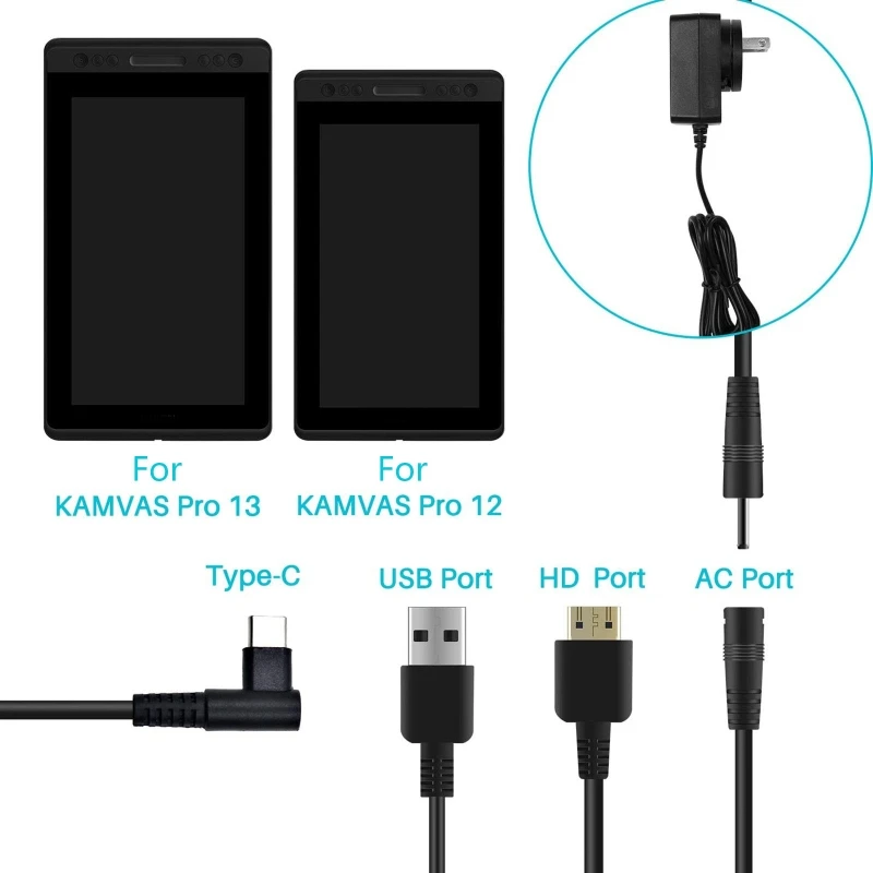 3 IN 1 케이블 CB01은 HUION Kamvas  - Huion Tablet Accessories 리뷰 및 가격