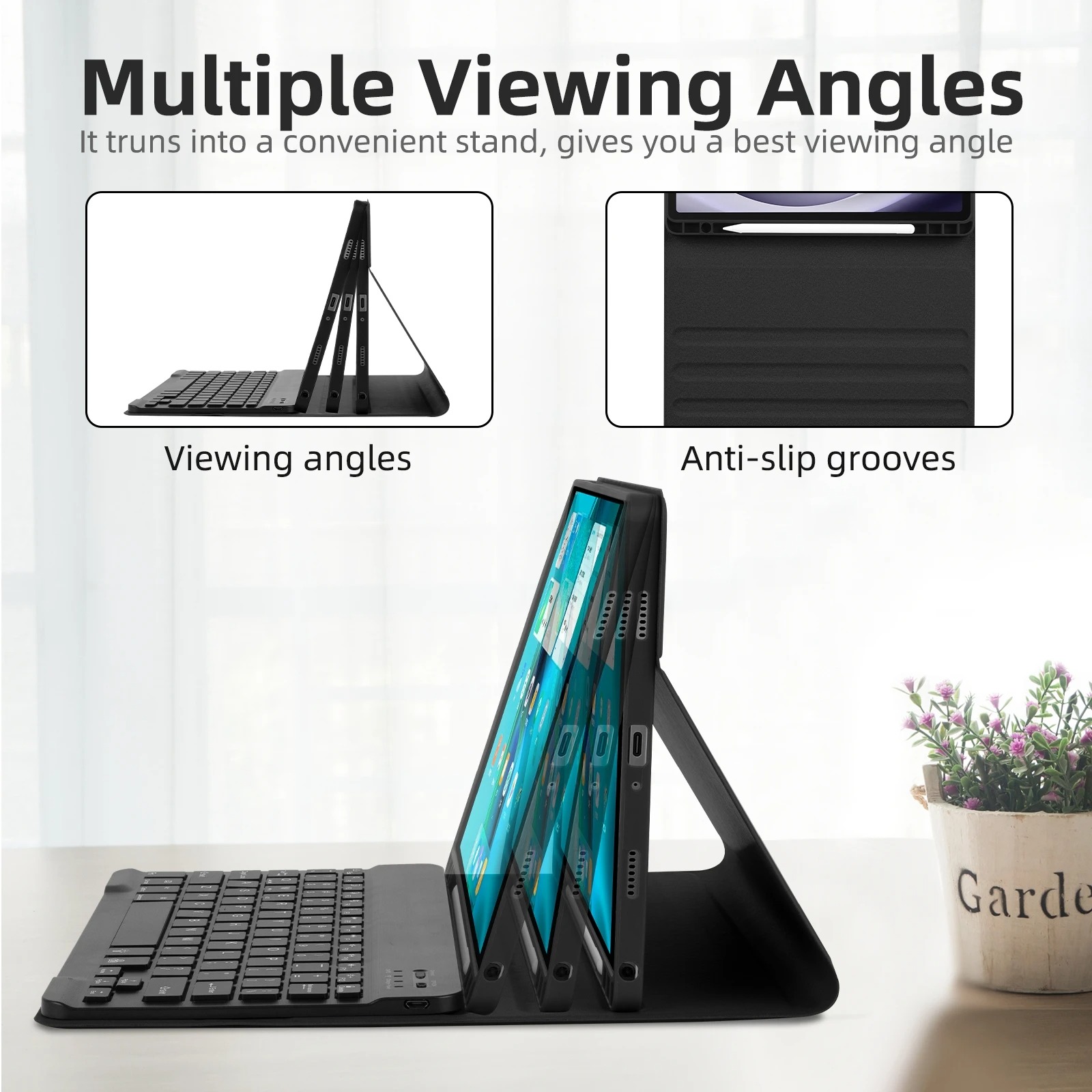 삼성 갤럭시 탭 A9 플러스용 키보드 케이스, 태블릿  - Samsung Tablet Keyboard Accessories 리뷰 및 가격