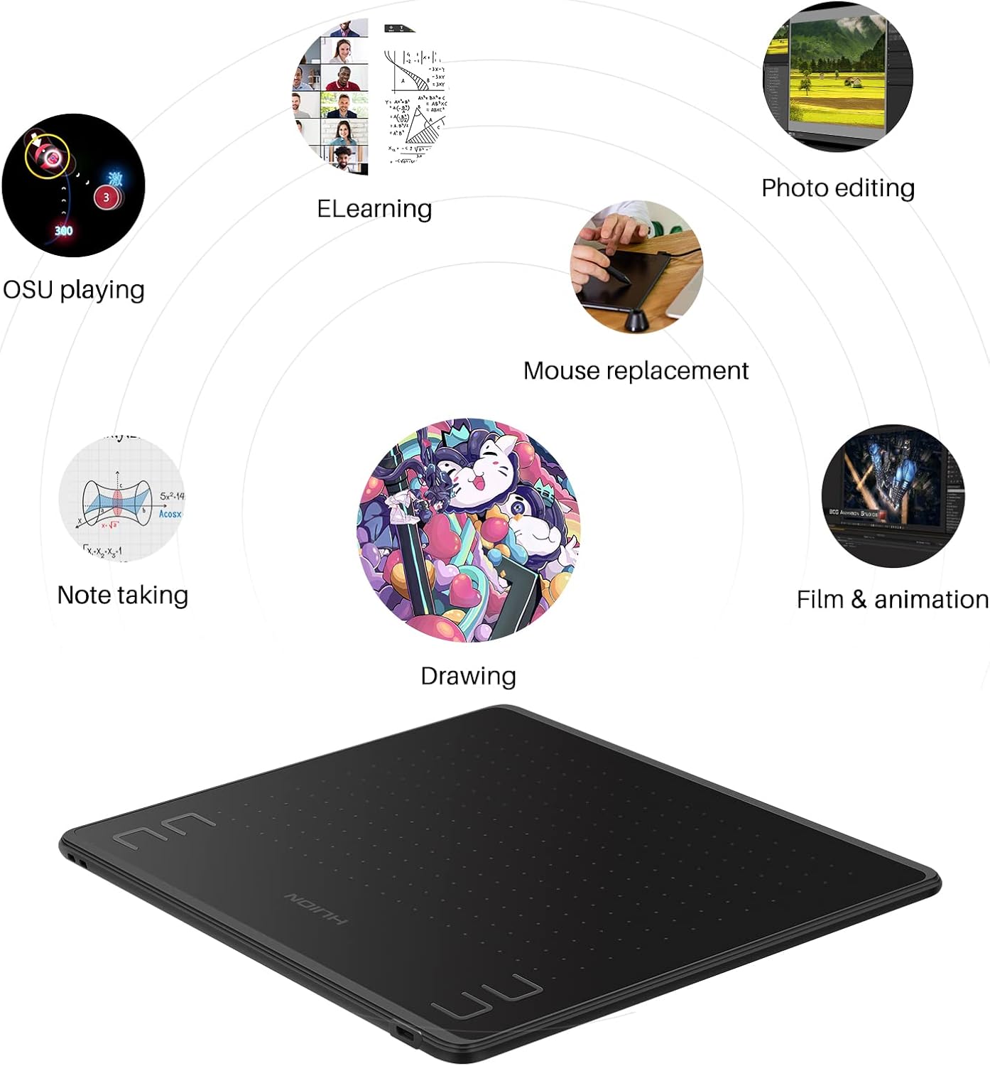 HUION HS64 그래픽 태블릿 6인치 드로잉 태블릿 - Huion Tablet Accessories 리뷰 및 가격