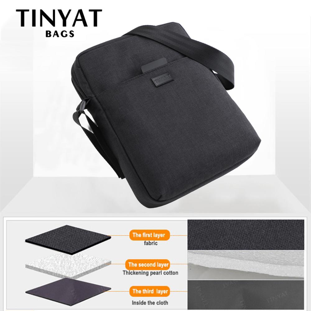 TINYAT 남성용 가방 라이트 캔버스 숄더 백 7.9 - Tablet Shoulder Bag 리뷰 및 가격