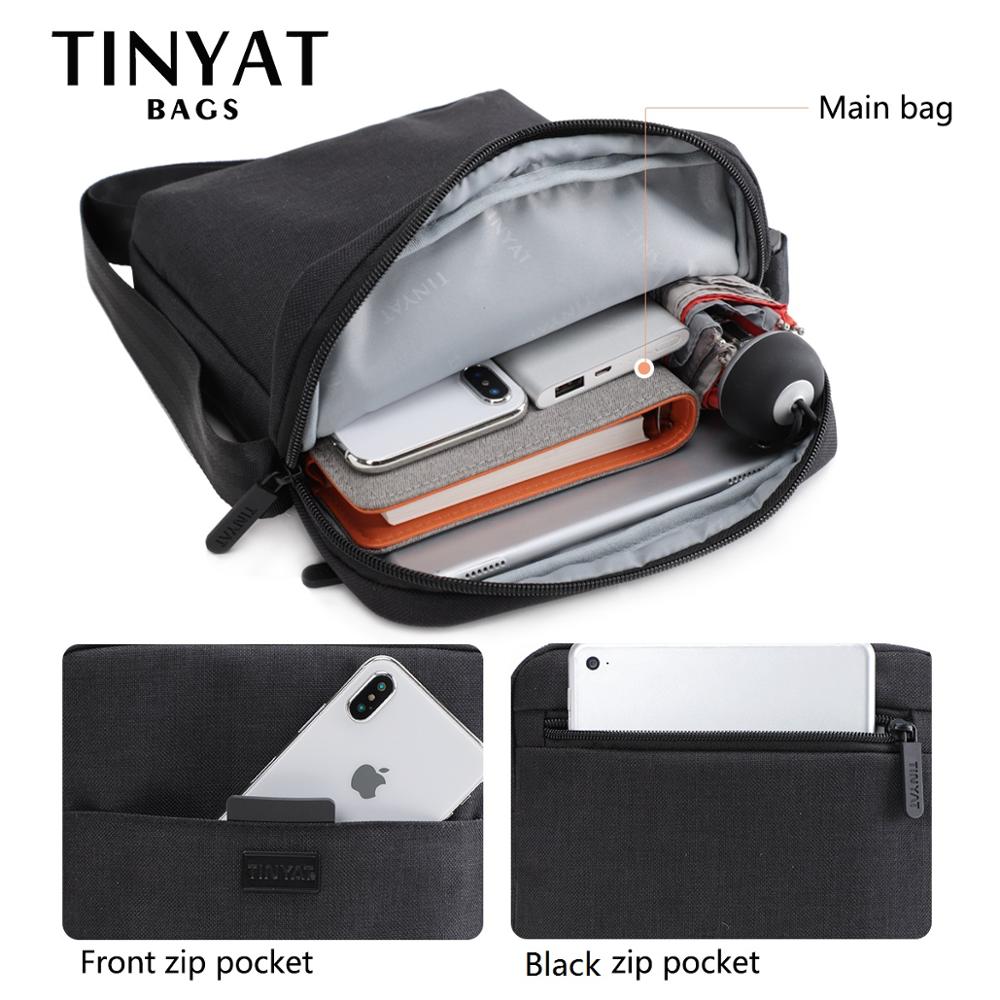 TINYAT 남성용 가방 라이트 캔버스 숄더 백 7.9 - Tablet Shoulder Bag 리뷰 및 가격