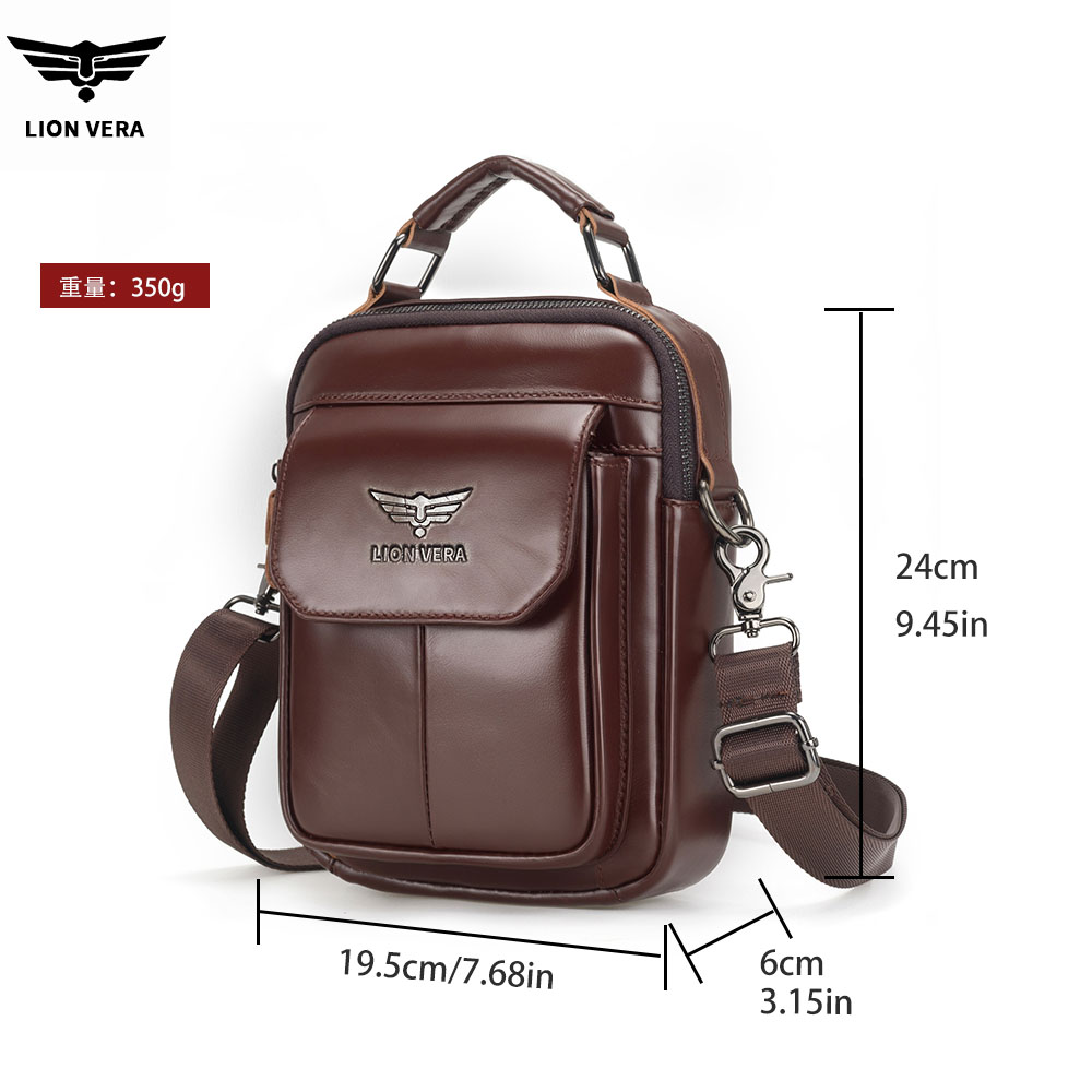 LION VERA 남성용 정품 가죽 숄더백 다기능 7. - Tablet Shoulder Bag 리뷰 및 가격