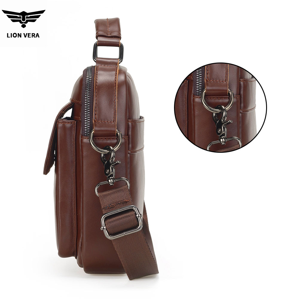 LION VERA 남성용 정품 가죽 숄더백 다기능 7. - Tablet Shoulder Bag 리뷰 및 가격