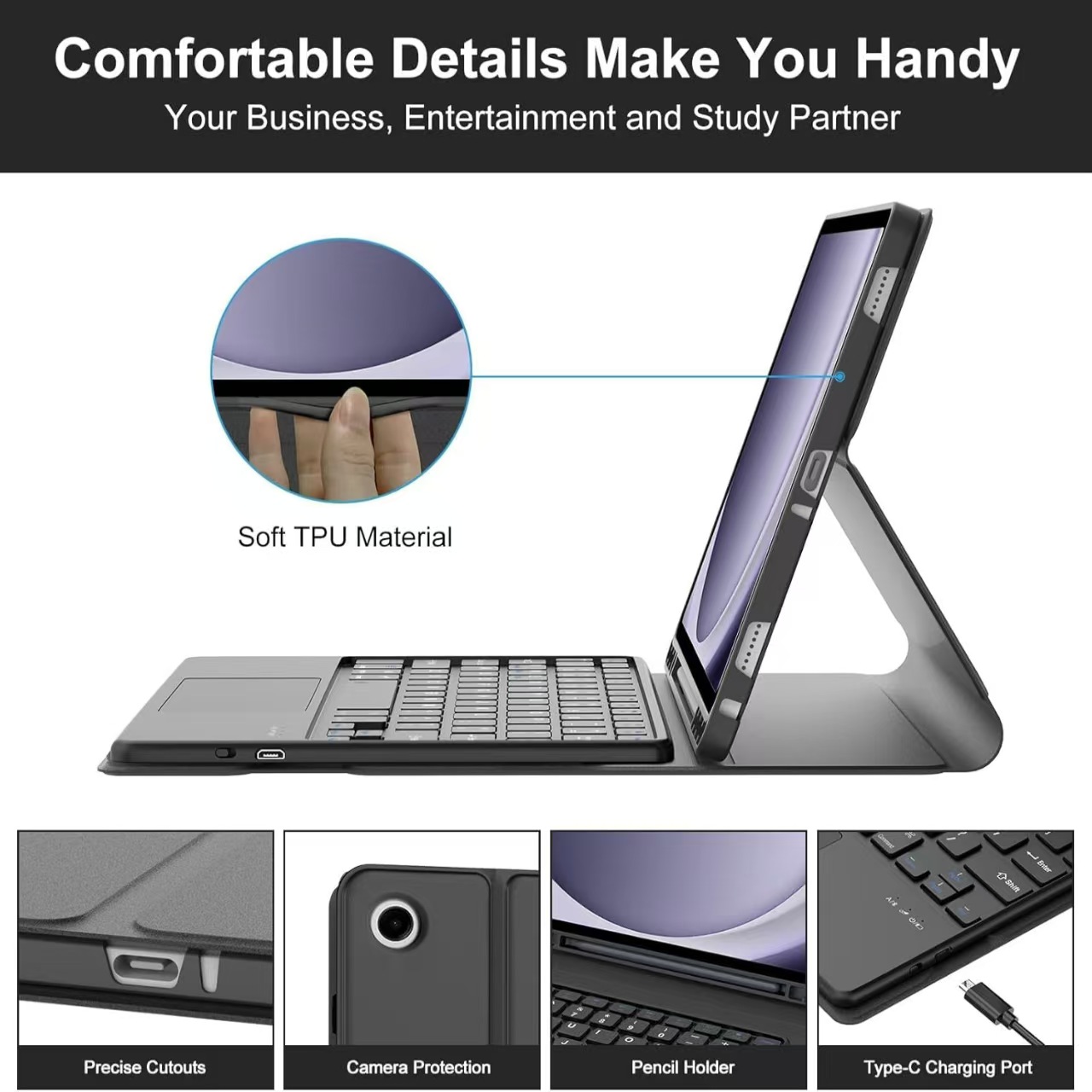 삼성 갤럭시 탭 A9 플러스 11인치 SM-X210N/ - Samsung Tablet Keyboard Accessories 리뷰 및 가격