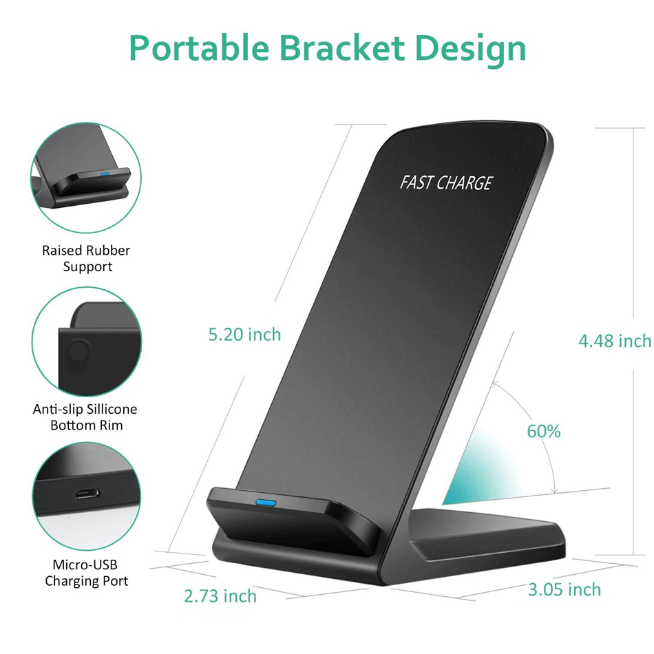 삼성 갤럭시 아이폰 휴대폰용 Qi 무선 고속 충전기 충 - Wireless Charging Pad 리뷰 및 가격