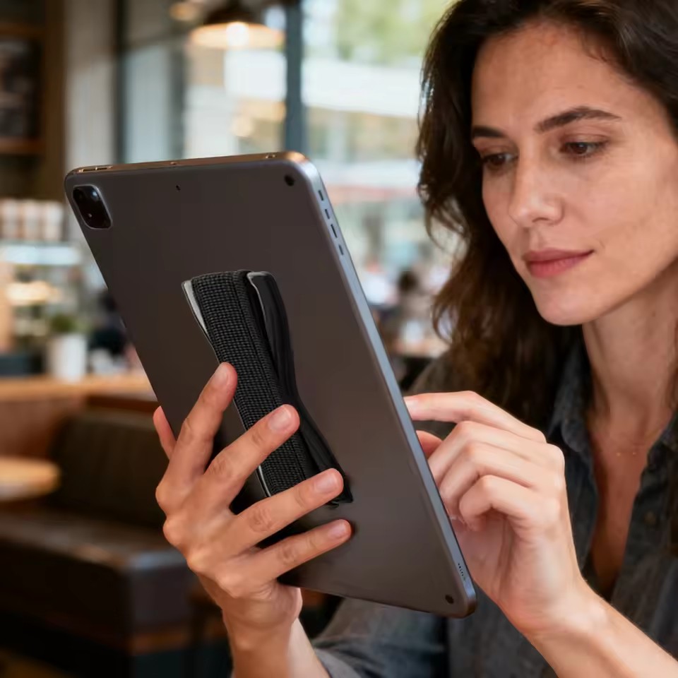 휴대폰 그립 탄성 스트랩, 블랙 베이스 포함, 스마트폰 - Xiaomi Tablet Accessories 리뷰 및 가격